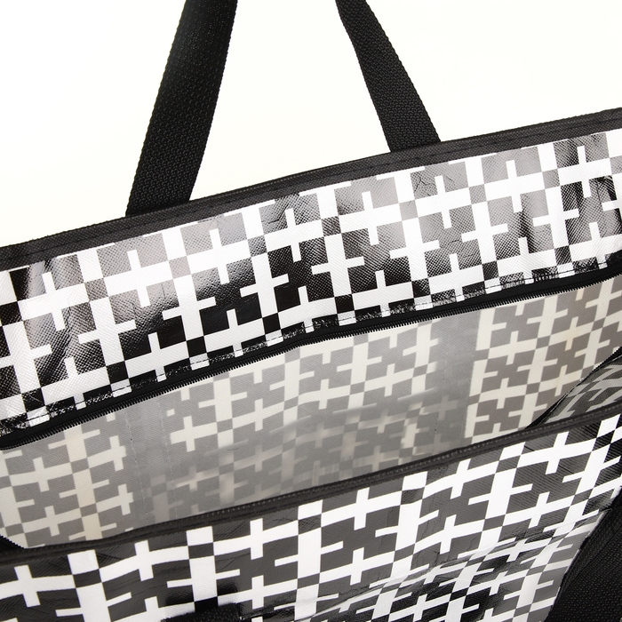 Сумка хозяйственная на молнии, цвет чёрный Сумка хозяйственная на молнии, цвет чёрный