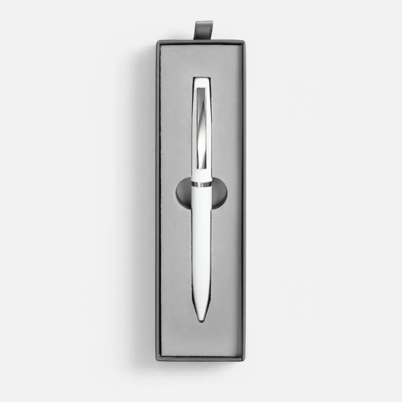 Ручка шариковая Bolt Soft Touch в футляре, белая Ручка шариковая Bolt Soft Touch в футляре, белая