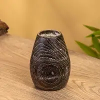 Подсвечник, d=4 см, 8&times;8&times;11 см, дерево джати, тёмно-коричневый