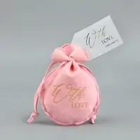 Мешочек подарочный замшевый &laquo;С любовью&raquo;, тиснение, 9&times;12 см &plusmn; 1.5 см