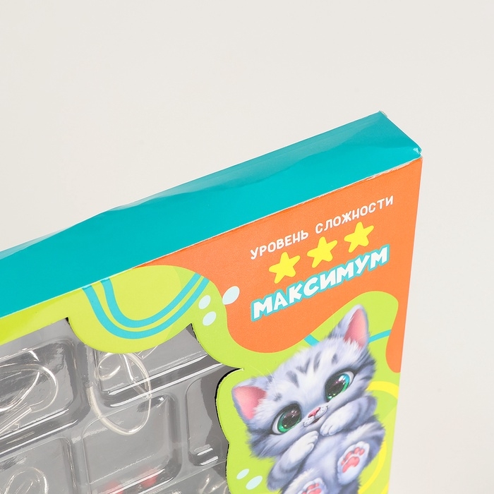 УЦЕНКА Металлическая головоломка 30 шт "Пушистый"