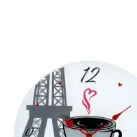 Часы настенные интерьерные &laquo;Париж&raquo;, d=39 см, прозрачные
