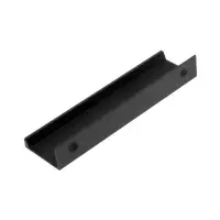Ручка профильная мебельная торцевая Cappio RT001BL, L = 120 мм, м/о = 96 мм, чёрный