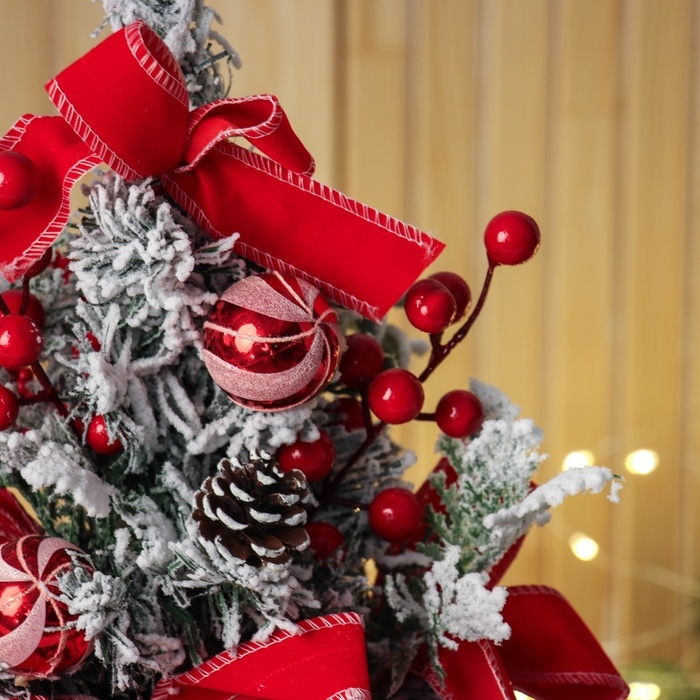 Ёлка декор Ёлка декор "Красный бант" 41х22 см
