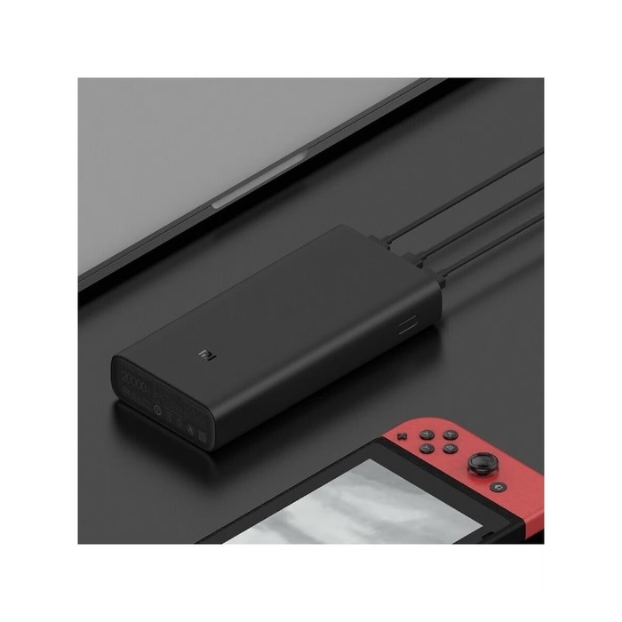 Внешний аккумулятор Xiaomi Mi 50W, 20000 мАч, 2 USB, Type-C, 3А, индикатор, черный Внешний аккумулятор Xiaomi Mi 50W, 20000 мАч, 2 USB, Type-C, 3А, индикатор, черный
