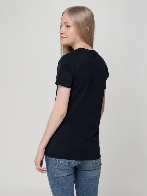 Футболка женская T-bolka Lady темно-синяя, размер S