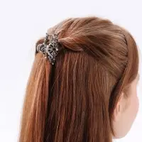 Крабик для волос &laquo;Ночной бриз&raquo;, узоры, 4.5 см, серебристый