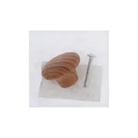 Ручка-кнопка CAPPIO, d=33 мм, пластик, цвет дерево