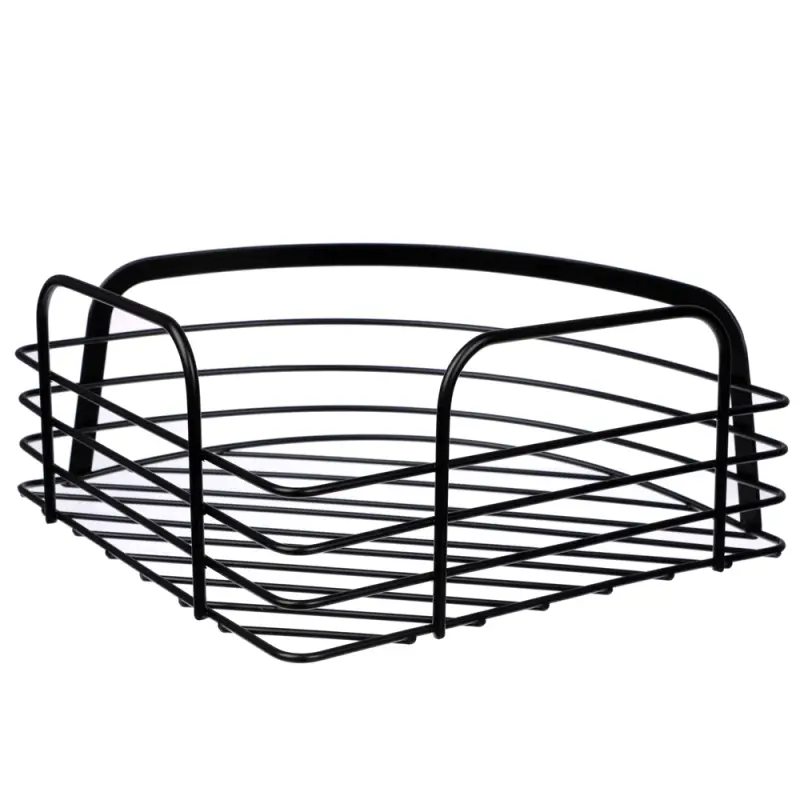 VETTA Полка настенная, угловая, металл, 30x22x9 см, черный