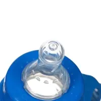 Бутылочка для кормления M&B &laquo;Моя первая бутылочка&raquo; с ручками, классическое горло, от 0 мес., 150 мл., синий