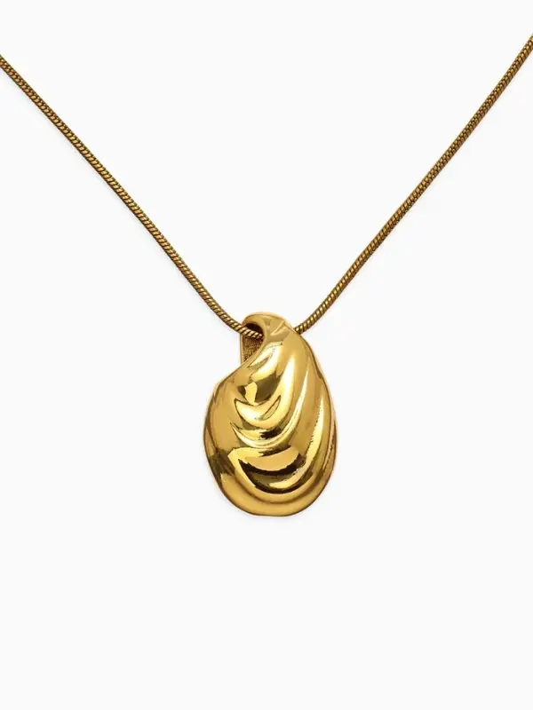 Кулон на цепочке &laquo;Ракушка&raquo;, 75 см, цвет золото