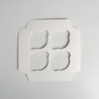 Коробка для капкейков, кондитерская упаковка, 4 ячейки &laquo;8 Марта!&raquo;, 16&times;16&times;10 см