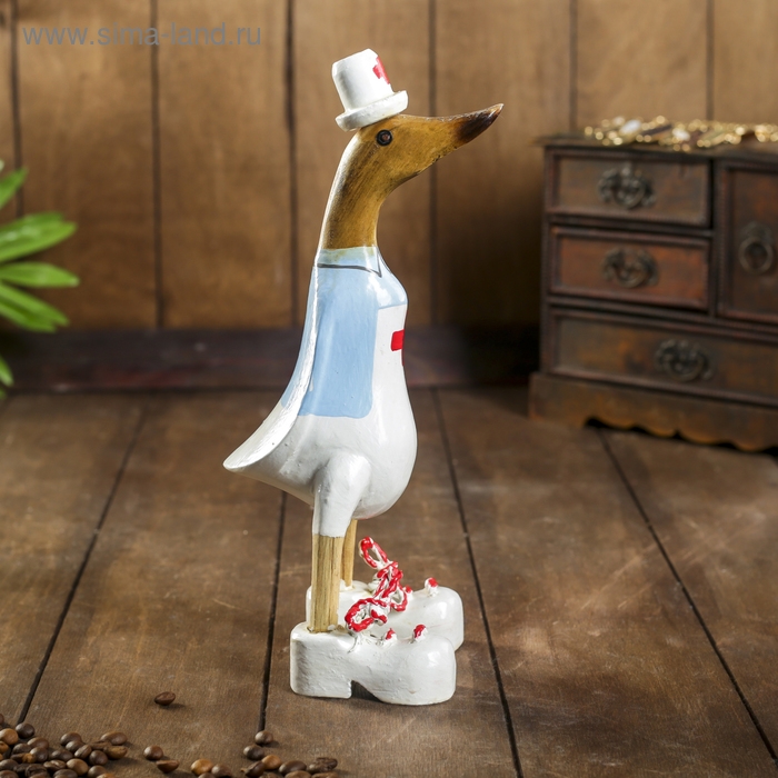 Сувенир Сувенир "Утка Медсестра" дерево 13х9х27 см