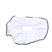 Резинка для волос "Орбита гранд" блеск, 14 см, белый