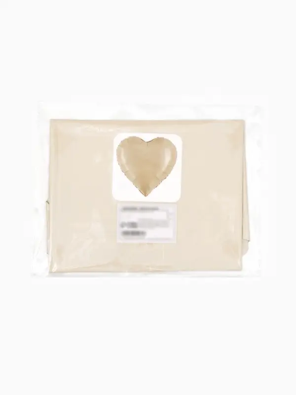 Воздушные шары фольгированные 17" "Сердце" цвет кремовый сатин, набор 5 штук