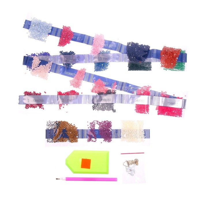 Алмазная мозаика с полным заполнением на подрамнике «Цветок в руке», 20 × 30 см Алмазная мозаика с полным заполнением на подрамнике «Цветок в руке», 20 × 30 см