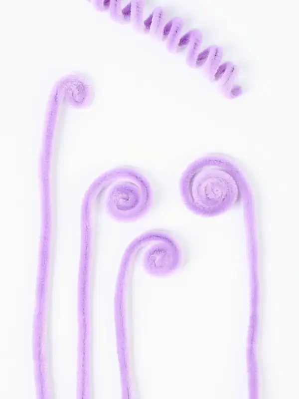 Синельная проволока, набор 100 шт, размер 1 шт 30х0,8 см, цвет сиреневый Синельная проволока, набор 100 шт, размер 1 шт 30х0,8 см, цвет сиреневый