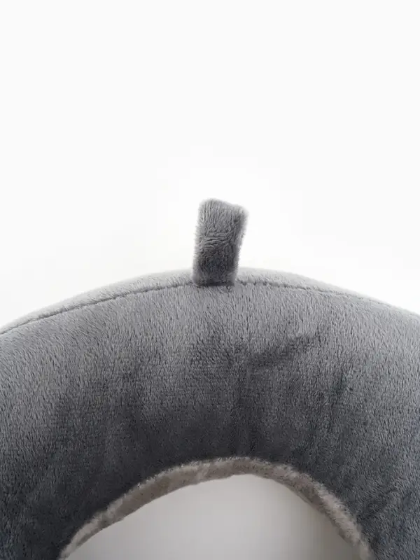 Подушка для путешествий бархатная формовая Подушка для путешествий бархатная формовая "Перезагрузка", серая