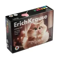 Гуашь 12 цветов ErichKrause Prima Cat, 17 мл
