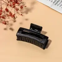 Крабик для волос &laquo;Глянец&raquo;, изгиб геометрия, 7&times;3.5 см, чёрный