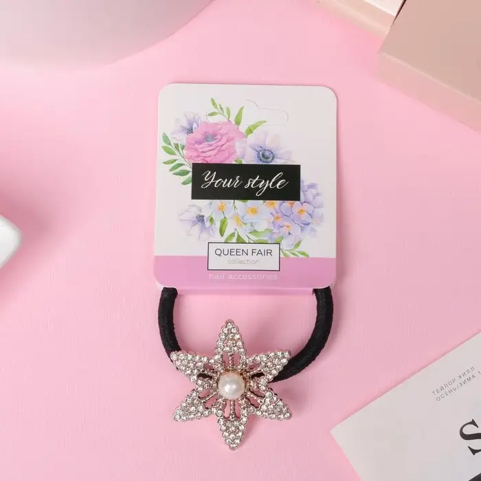 Резинка для волос "Вильма" цветок, 5 см