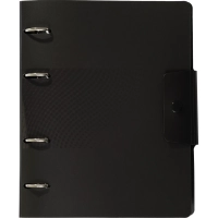 Ежедневник недатированный ATTACHE Digital черный,А5, 272стр., на кольцах