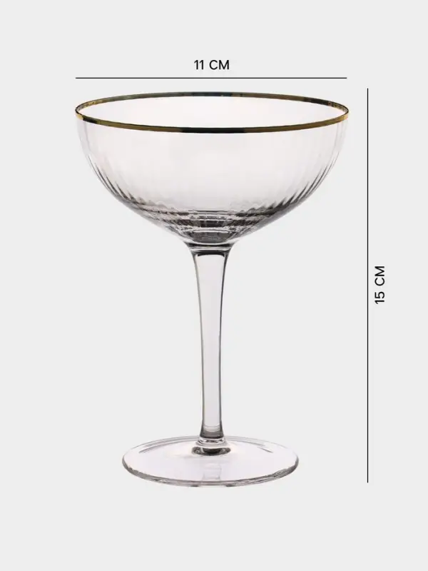 Бокал для коктейля Magistro &laquo;Орион&raquo;, 270 мл, 15&times;11.2 см, стекло, прозрачный