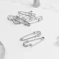 Булавки шляпные, 45 мм, 10 шт., цвет серебряный