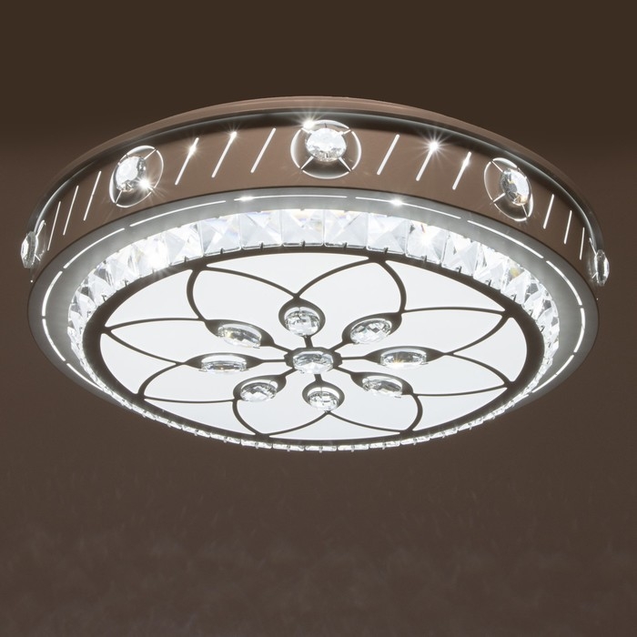 Люстра с ПДУ 1232/1 LED 95Вт 3000-6000К белый 50х50х9 см BayerLux