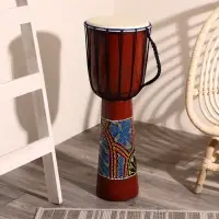 Сувенирный музыкальный инструмент барабан джембе «Цветной», 70×25×25 см, МИКС Сувенирный музыкальный инструмент барабан джембе «Цветной», 70×25×25 см, МИКС