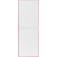 Блокнот А4 80л Attache гребень клетка пластик бордов с тиснением