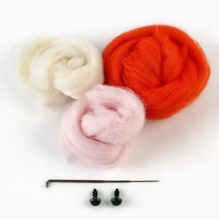 Валяние из шерсти. Игрушка &laquo;Рыжий котёнок&raquo;, набор для творчества