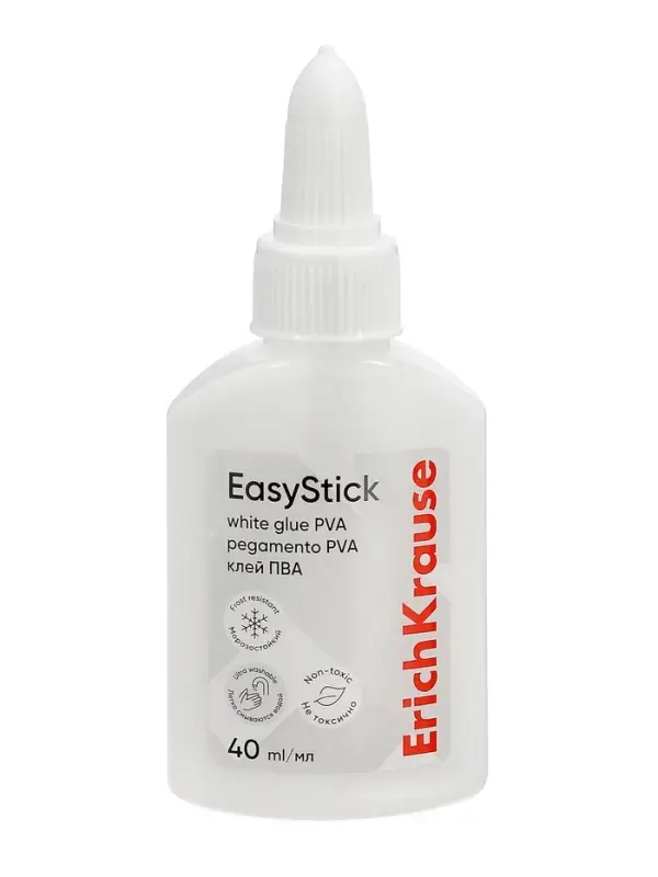 Клей ПВА ErichKrause Standard, 40 мл