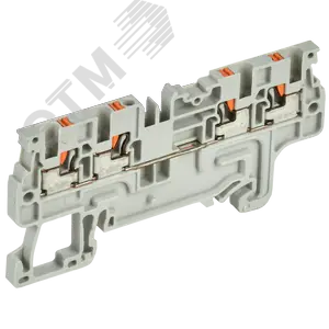 ARMAFIX Клемма пружинная Push-in CP-MC 4 вывода 1,5мм2 серая IEK