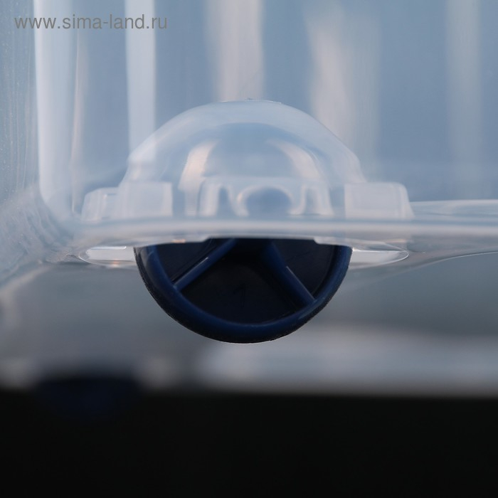 Ящик для хранения хозяйственный с крышкой, на колёсиках, 60×40×30 см, цвет МИКС Ящик для хранения хозяйственный с крышкой, на колёсиках, 60×40×30 см, цвет МИКС