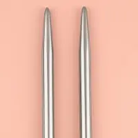 Спицы для вязания, прямые, d=4.5 мм, 35 см, 2 шт.