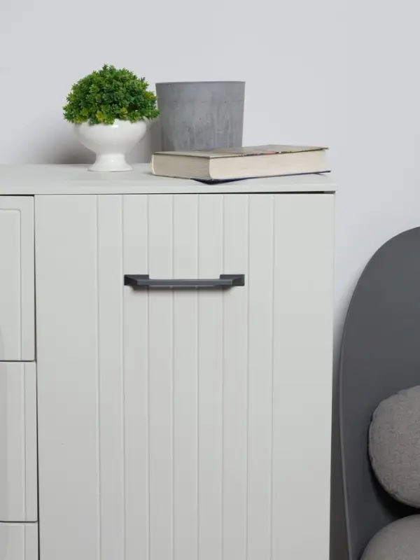 Ручка-скоба CAPPIO RSC020, алюминий, м/о 128 мм, цвет графит, 4 шт.