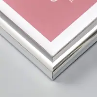 Фоторамка для фото 10х15 см "Oframe", пластик, серебро, (пластиковый экран)