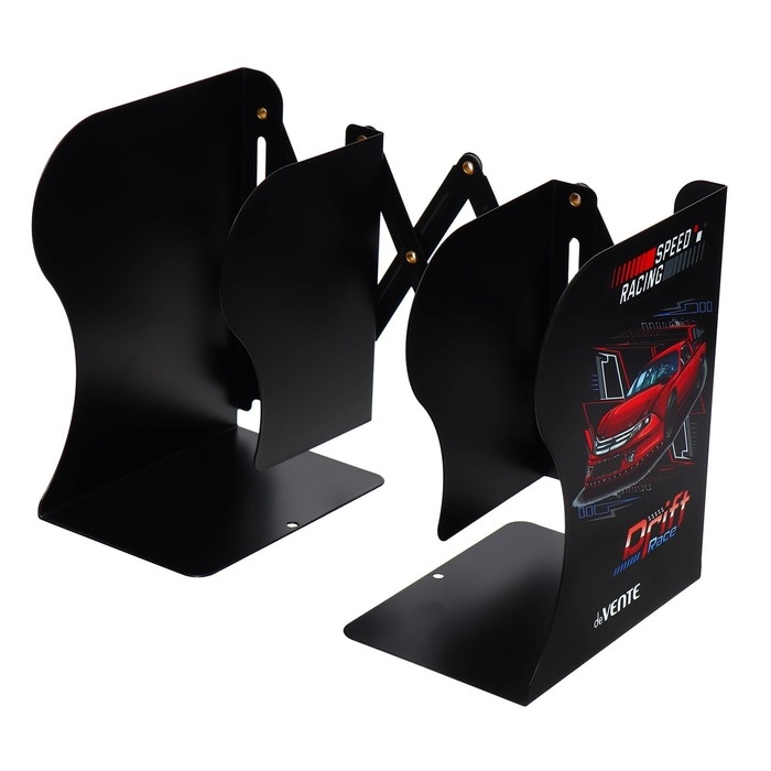 Подставка для книг металлическая deVENTE Racing, 190 х 147 х 90 мм, телескопическая Подставка для книг металлическая deVENTE Racing, 190 х 147 х 90 мм, телескопическая
