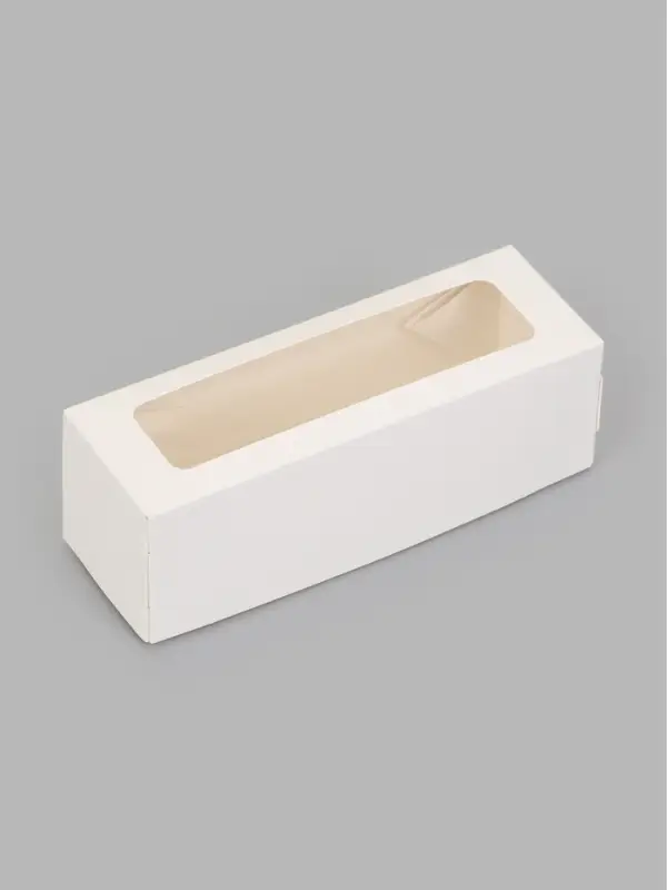Коробка самосборная с окном, 15&times;5&times;5 см, белая