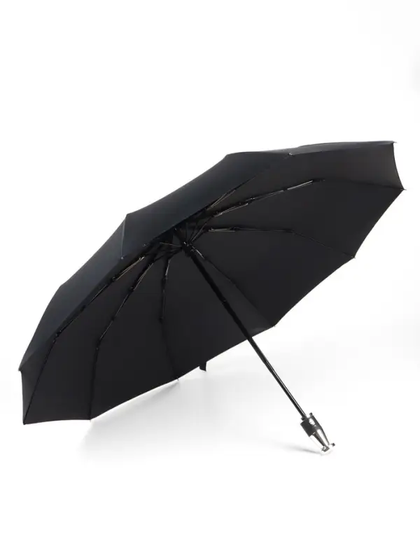 Зонт автоматический Night, 3 сложения, 10 спиц, R=51/58 см, D=102 см, чёрный