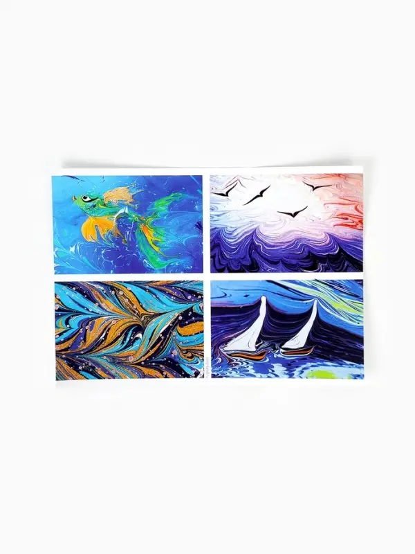 Набор для творчества. Рисование на воде: эбру &laquo;Морские мотивы&raquo;
