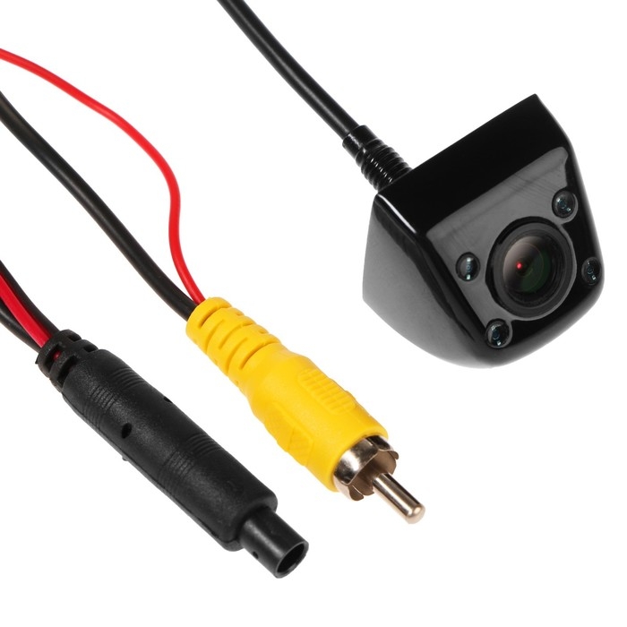 Камера заднего вида, IP68, обзор 130°, 0.3 Мп, провод 6 м, черный Камера заднего вида, IP68, обзор 130°, 0.3 Мп, провод 6 м, черный