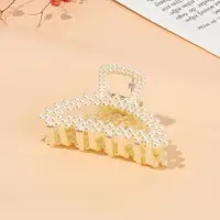 Краб для волос "Лиллиан" дуга, 7,5 см, белый