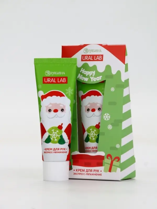 Крем для рук Happy New Year, 30 мл, сливочный крем, URAL LAB