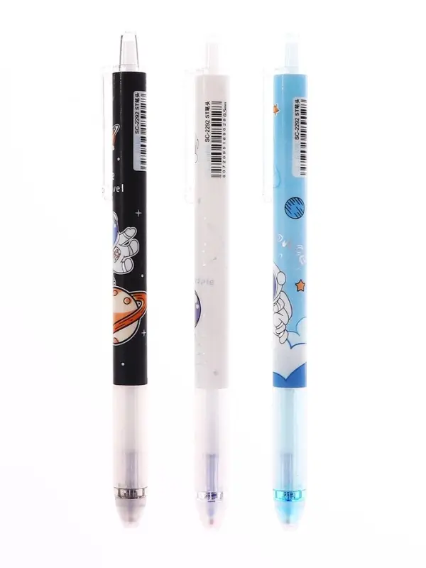 Стираемая ручка &laquo;Космонавт&raquo;, гелевая, автоматическая, синий стержень, узел 0.5 мм, МИКС