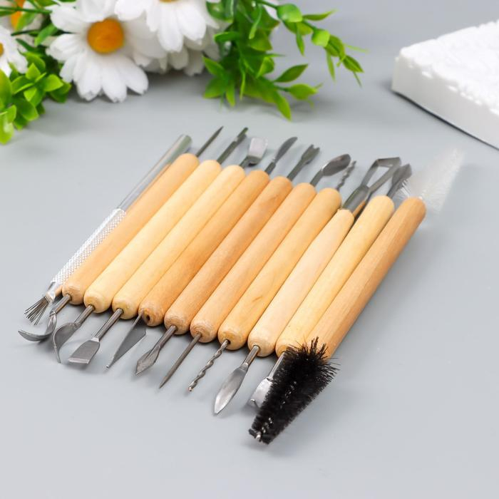 Инструменты для творчества набор 11 шт дерево, металл 17 см 28х11,5 см Инструменты для творчества набор 11 шт дерево, металл 17 см 28х11,5 см