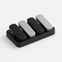 Антистресс-кликер Clacky, черный с серебристым Антистресс-кликер Clacky, черный с серебристым