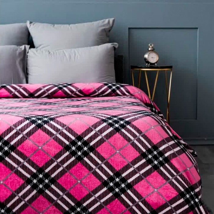 Плед Павлина FREEDom Клетка BlackPink 150х200см, аэрософт 190г/м, пэ100% Плед Павлина FREEDom Клетка BlackPink 150х200см, аэрософт 190г/м, пэ100%