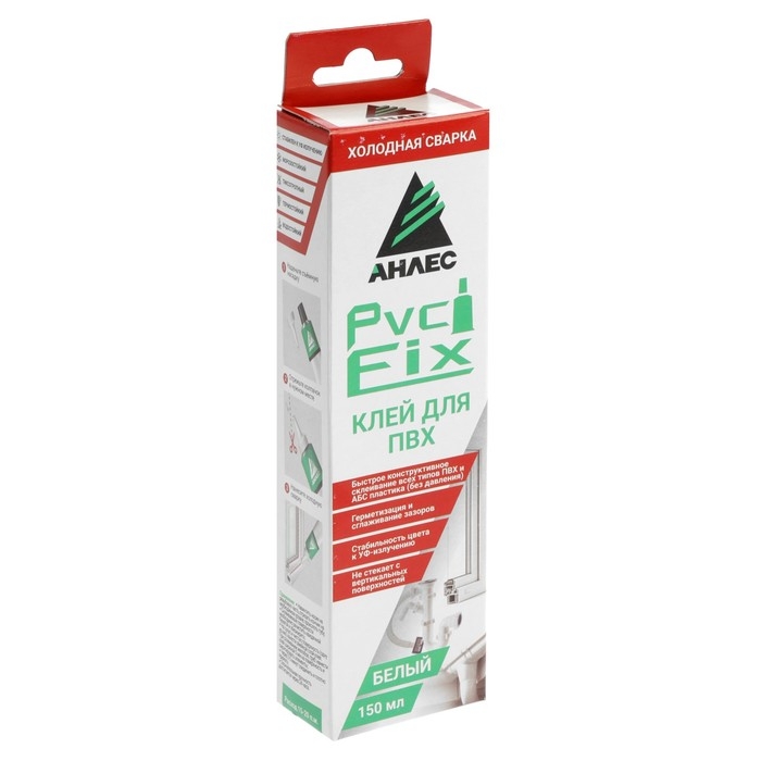 Клей Клей "АНЛЕС" PVC FIX, белый, для ПВХ, 150 мл